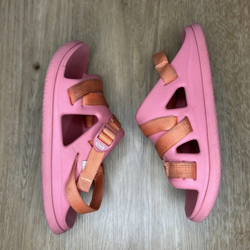 Chaco Kids' Youth Size 3 Chillos Sport Sandals Pink Adjustable Straps Water Shoe